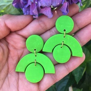 Polymer clay/ Handmade Statement earrings